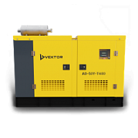 картинка Дизельный генератор Vektor AD-50Y-T400 в шумозащитном кожухе с АВР компании Нова Механика
